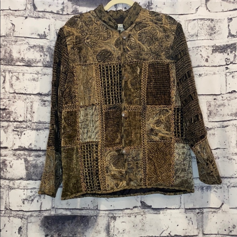 Flashback- Brown Patterned Jacket - image 1